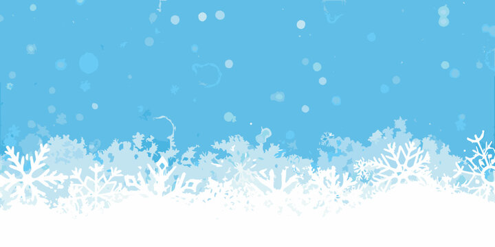 Snowflake pattern with soft blue gradient background and white base