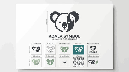 Koala Logo Design Collection: Modern Symbols and Variations © kiarev