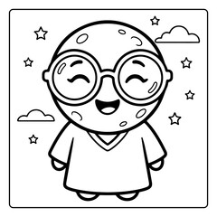 Witchy Moon Coloring Pages For Adults 