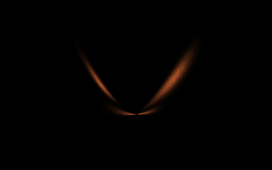 Mysterious crescent moon glow in night sky © Sadique18 