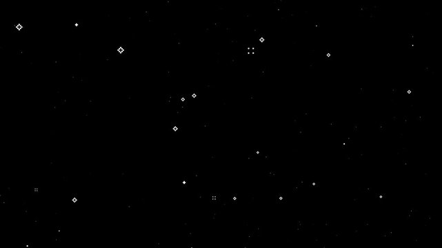 8-Bit Pixel Art Sparkling Fireworks 4K 60FPS 8 bit Game Background Video