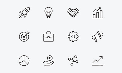 Fototapeta premium Business icon set