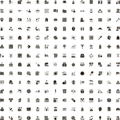 Fototapeta premium Comprehensive array of business, finance, lifestyle, technology, and healthcare icon designs offering a wide range of visual communication tools for various projects