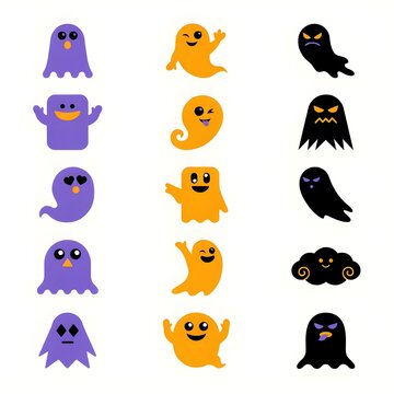 Cheerful Purple Ghost Squad