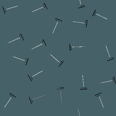 Fototapeta premium seamless pattern rake rake cartoon. work yard, gardening autumn, leaves nature rake rake sign vector