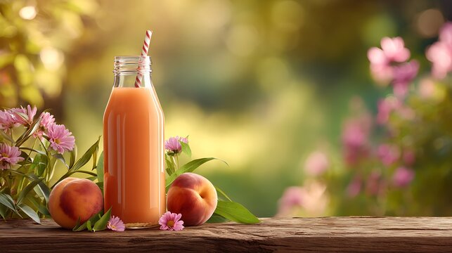 Fresh Fruit Juice in Glass with Assorted Fruits Healthy Breakfast Still Life on White Background