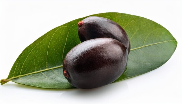 Syzygium Jambos Isolated On A White Background
