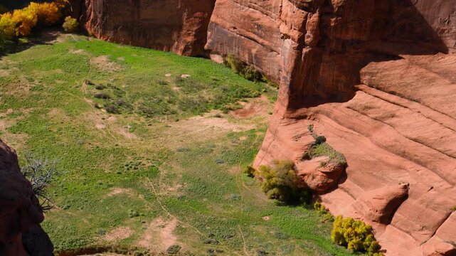 Landscape of Canyon de Chelly National Monument in Arizona, USA