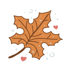 Naklejka premium maple leaf vector illustration