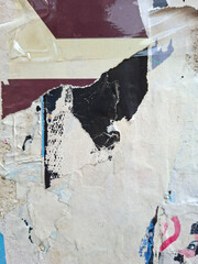 Fototapeta premium Torn and ripped urban paper poster background