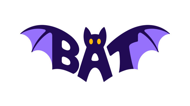 Bat Creature Silhouette With Wings For Nighttime Focus.