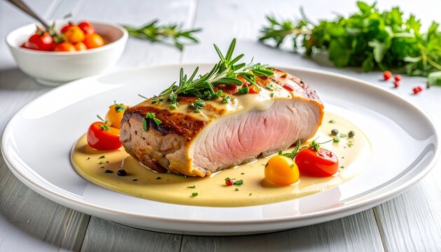 Schweinefilet mit Pfefferso&szlig;e
