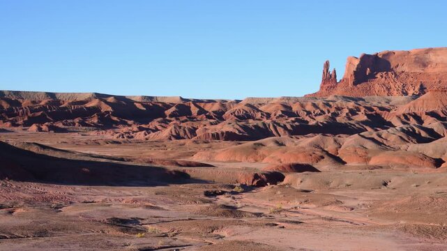 Round Rock, a prominent geological formation situated in Apache County, Arizona, within the Navajo Nation.
