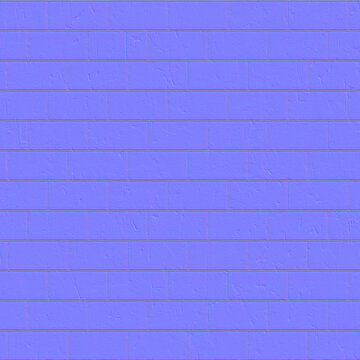 Scratched Brick Wall Normal Map for Distressed 3D Surfaces