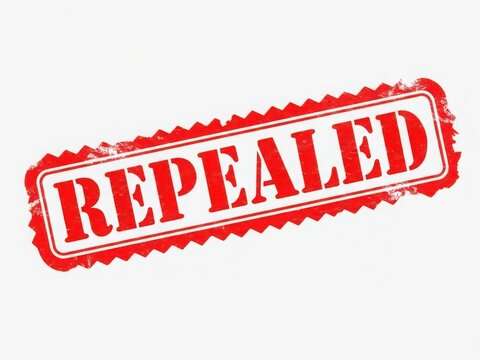 Repealed red vintage stamp seal
