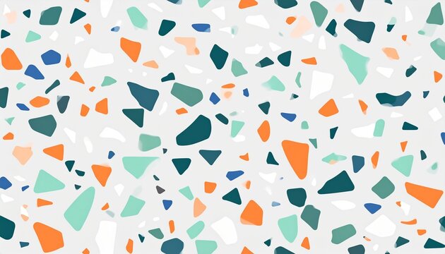 Colorful geometric pattern with overlapping triangles and hexagons.