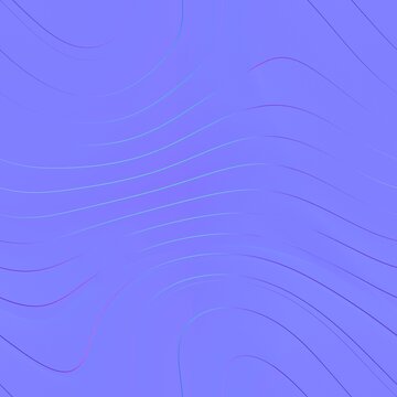 Large Curvy Topographic Seamless Normal Map