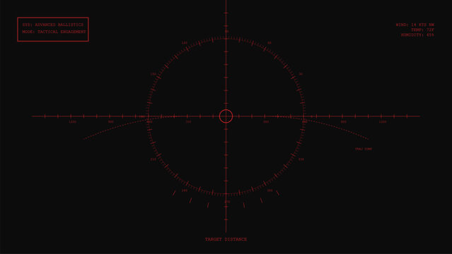 Advanced Ballistic Sniper Tactical HUD Background
