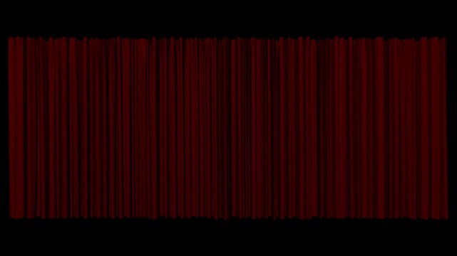 Ultra realistic curtains opening and closing fast version