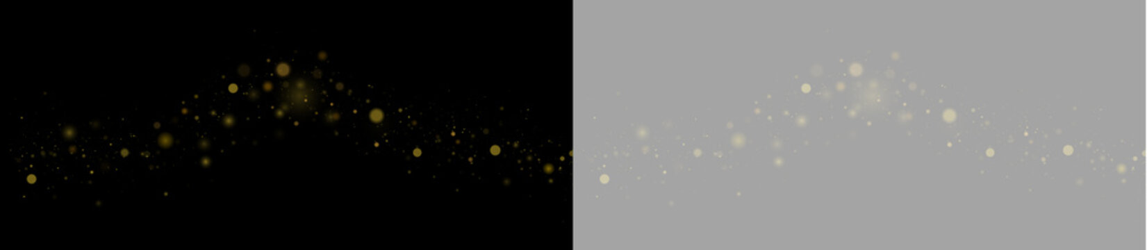 Luminous sparkle cloud glows with beauty. Fine glitter dust adds luxurious visual depth. Isolated on transparent background.