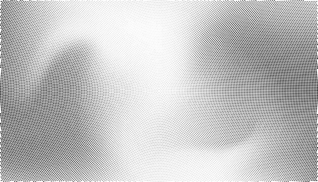 Abstract halftone background with radial dot pattern