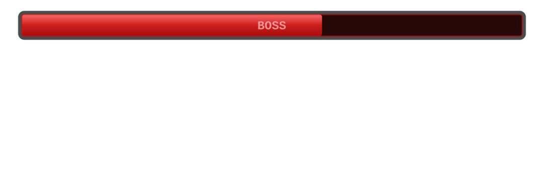 Rage meter bar filling from left building up. Isolated transparent PNG loading bar overlay for Photoshop and video.