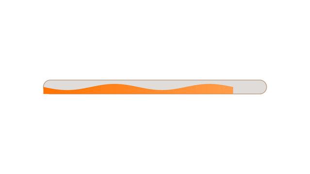 Multi-colour segmented health bar with red amber green zones. Isolated transparent PNG loading bar overlay for Photoshop and video.