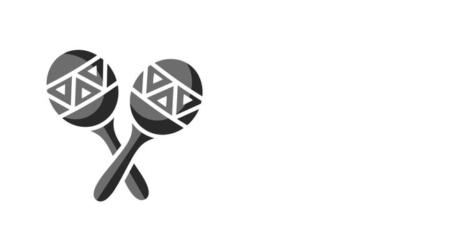 Musical percussion instruments maracas rhythm celebration