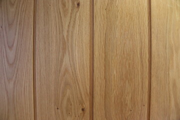 Fototapeta premium Natural Oak Wood Plank Texture Background with Vertical Timber Panels and Wood Grain