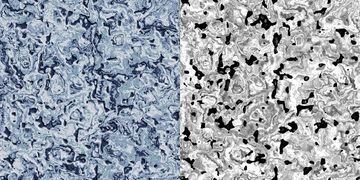 Detailed Fluid Organic Surface Displacement Map Texture