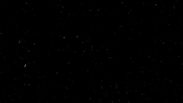 a dust overlay footage with small and larger dust particles
