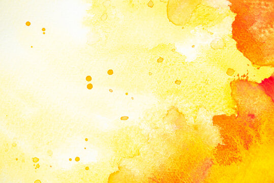 Autumn abstract watercolor background for web banners design