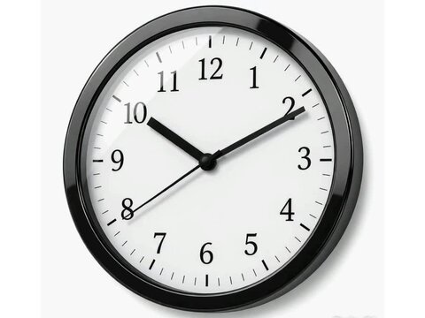 This is a video of a wall clock showing the clock hands moving to indicate the movement of time. 