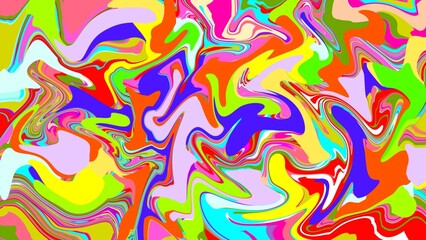 Obraz premium Colorful Abstract Liquid Marble Swirl Background with Vibrant Fluid Waves 