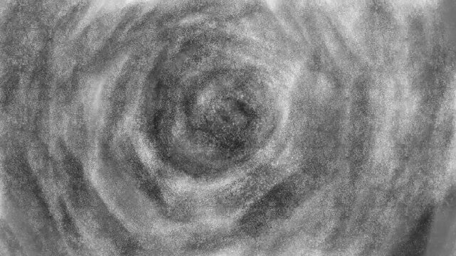 Hand-drawn charcoal pencil scribble animation, monochrome frame-by-frame looping lines, textured motion graphics video