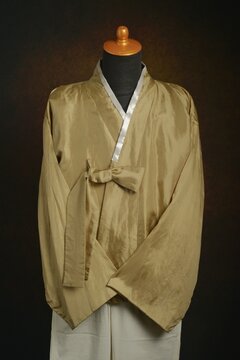 Korean Traditional Male Hanbok consist Upper Garment called Jeogori on display mannequin
