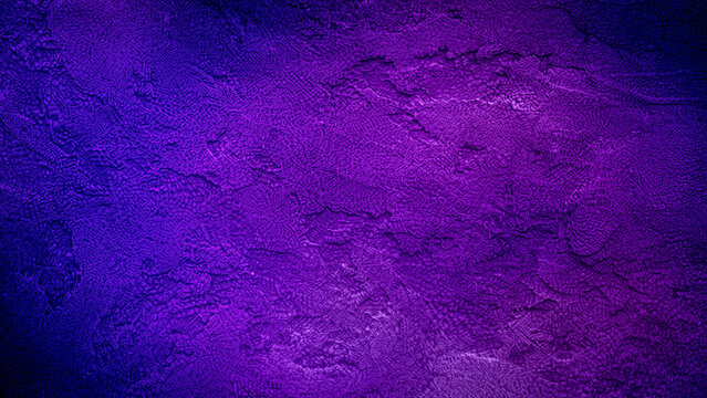 Mysterious Halloween night with eerie purple and blue light illuminating rough textured wall