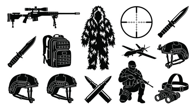 Sniper Warfare And Reconnaissance Elements Set