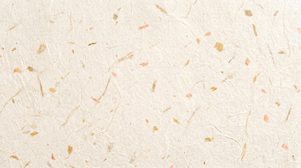 Obraz premium Textured natural paper background with subtle fibers and specks creating an organic and earthy feel, perfect for design projects requiring a rustic and handmade aesthetic
