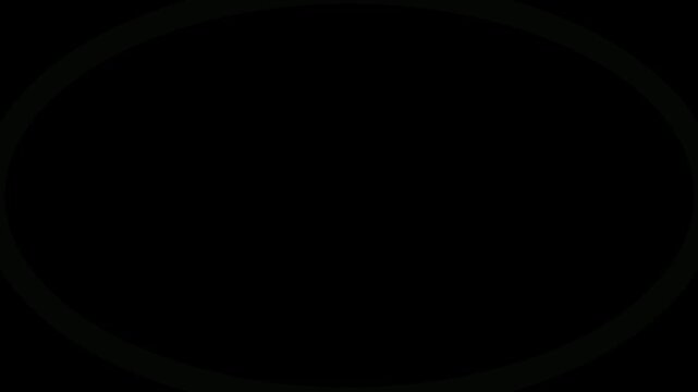 A black circle on a white background, representing emptiness or a void.