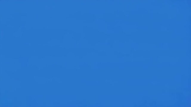 Blue screen with glitch effect and black horizontal bar transition