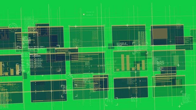HUD shifting on tilt, panels sliding diagonally, clarifying code, chart on transparent background
