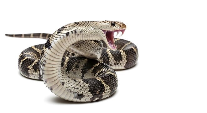 snake on white background