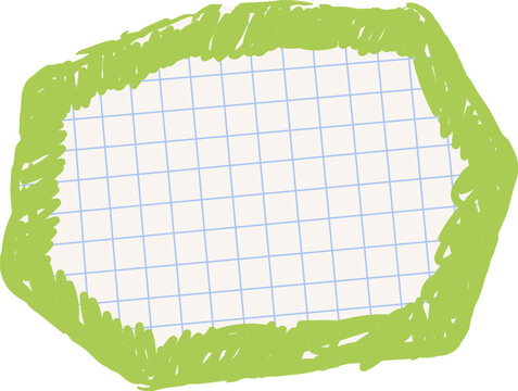 Speech Bubble Grid Sketch Doodle