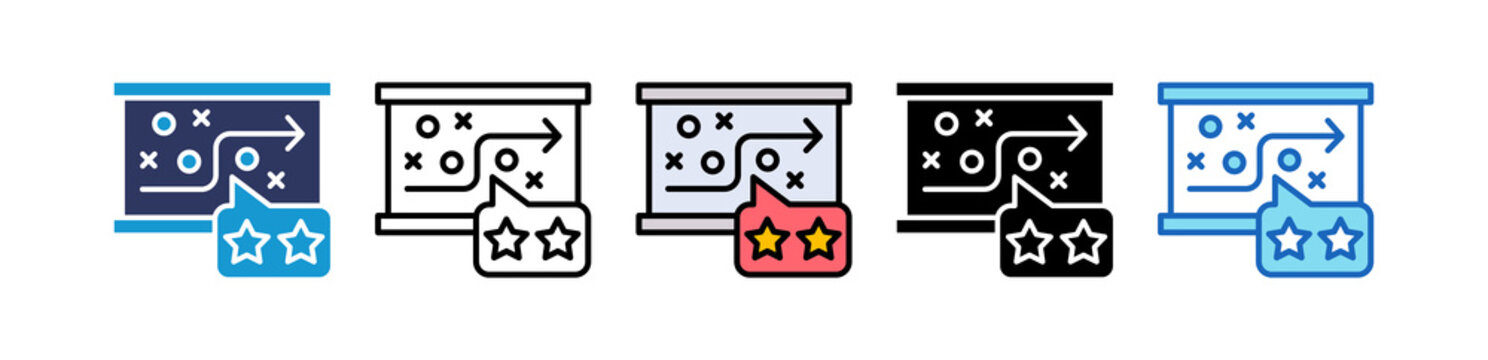Strategic Review multiple icon