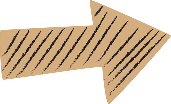Arrow Pointing Right Hand Drawn