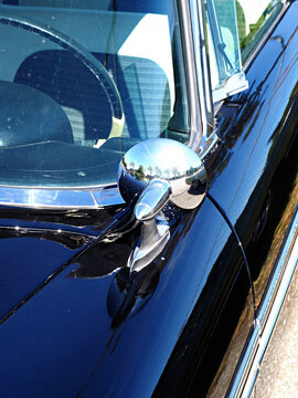 Vintage car sideview mirror
