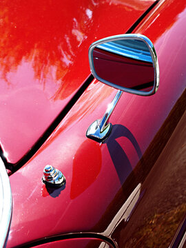 Vintage car sideview mirror