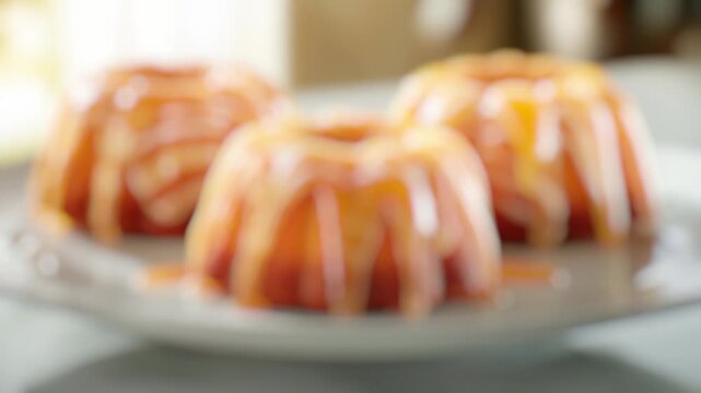 A simple and delicious-looking cake on a white plate, perfect for graphy or food styling