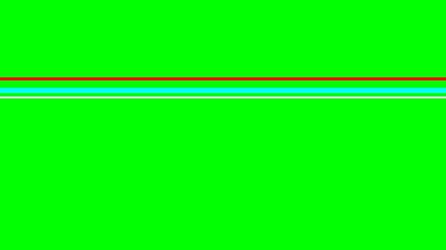 Vibrant green background with a thin horizontal line of brown and light green colors.